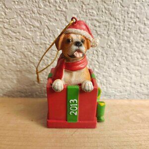 VGUC Petsmart Luv A Pet 2013 Dog Present Christmas Ornament | Puppy Holiday